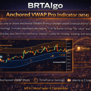 BRTAlgo Anchored VWAP Pro Indicator (MT4)