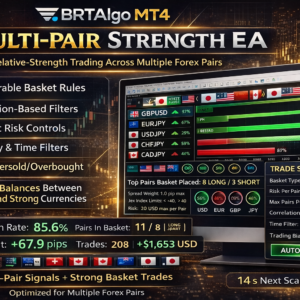 BRTAlgo MT4 Multi‑Pair Strength EA (MetaTrader 4)