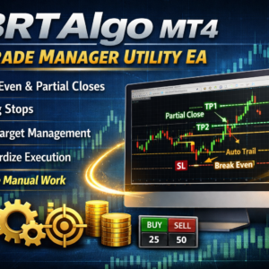 BRTAlgo MT4 Trade Manager Utility EA (MetaTrader 4)