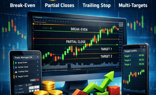 BRTAlgo MT5 Trade Manager Utility EA (MT5) - Brtalgo MT5 trading tool by BRT Algo