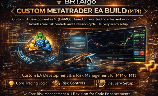 BRTAlgo Custom MetaTrader EA Build (MT4 or MT5) - Brtalgo MT5 trading tool by BRT Algo