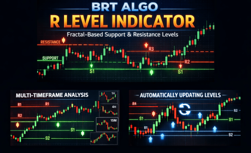BRT Algo R Level Indicator (MT5) - Brtalgo MT5 trading tool by BRT Algo